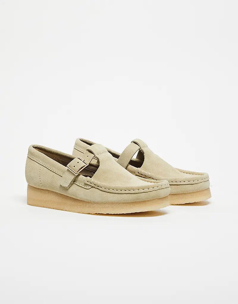 Туфли Clarks Originals Wallabee T-Bar из кленовой замши — фото 4