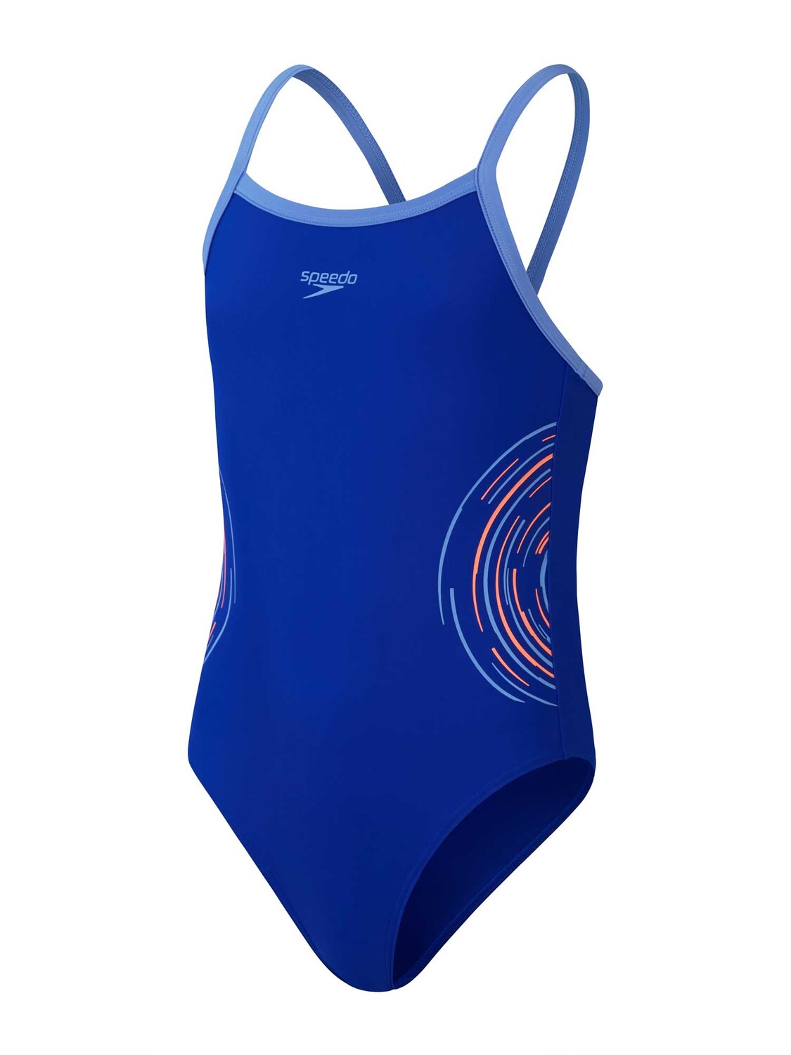 

Цельный купальник Speedo GIRLS PLASTISOL PLACEMENT MUSCLEBACK, синий