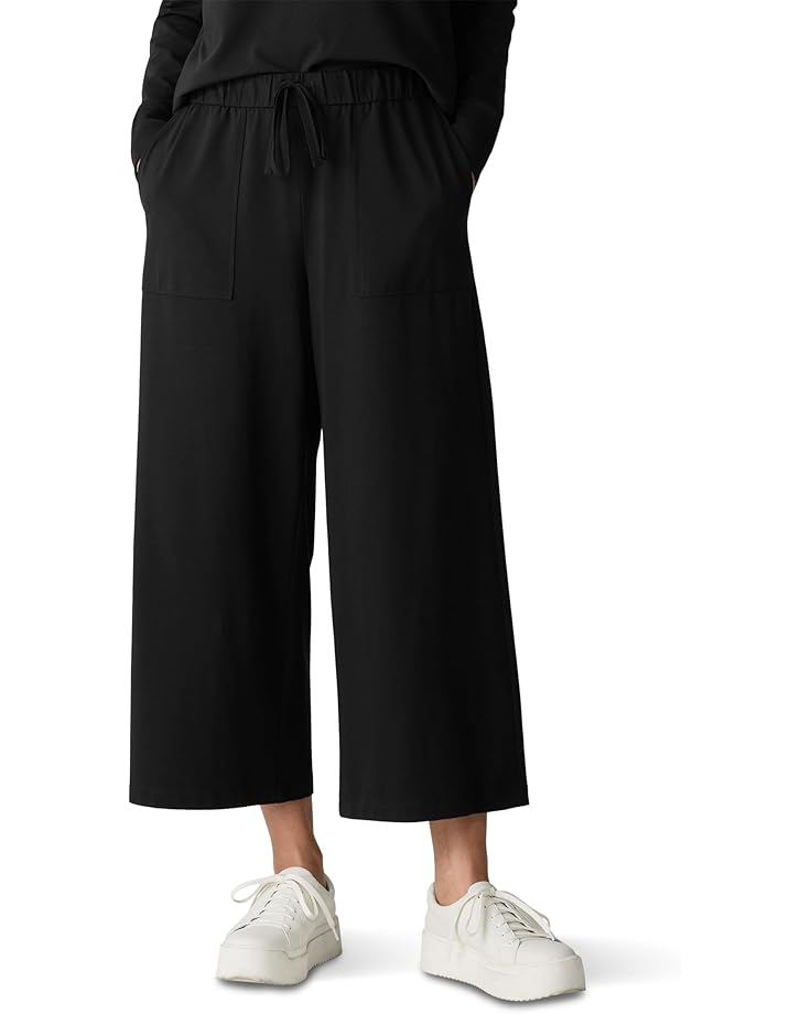 

Брюки Eileen Fisher Wide Cropped Pants, черный