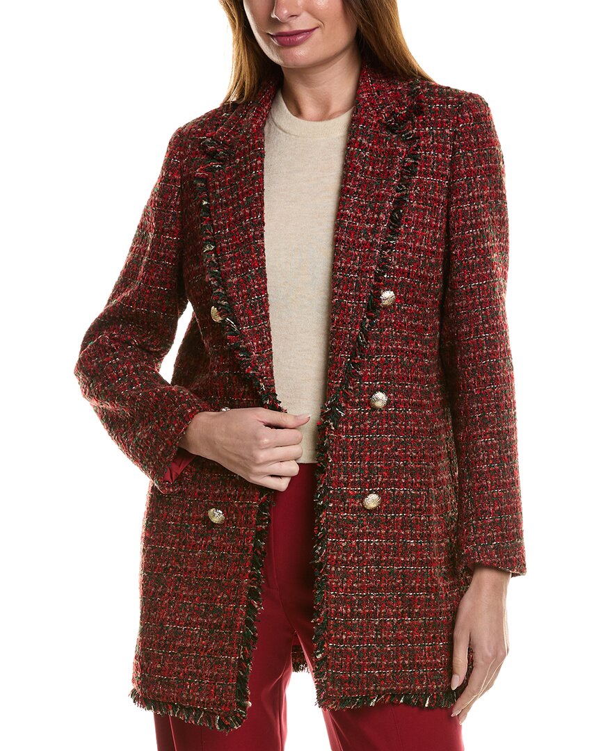 

Двубортный пиджак Anne Klein, красный