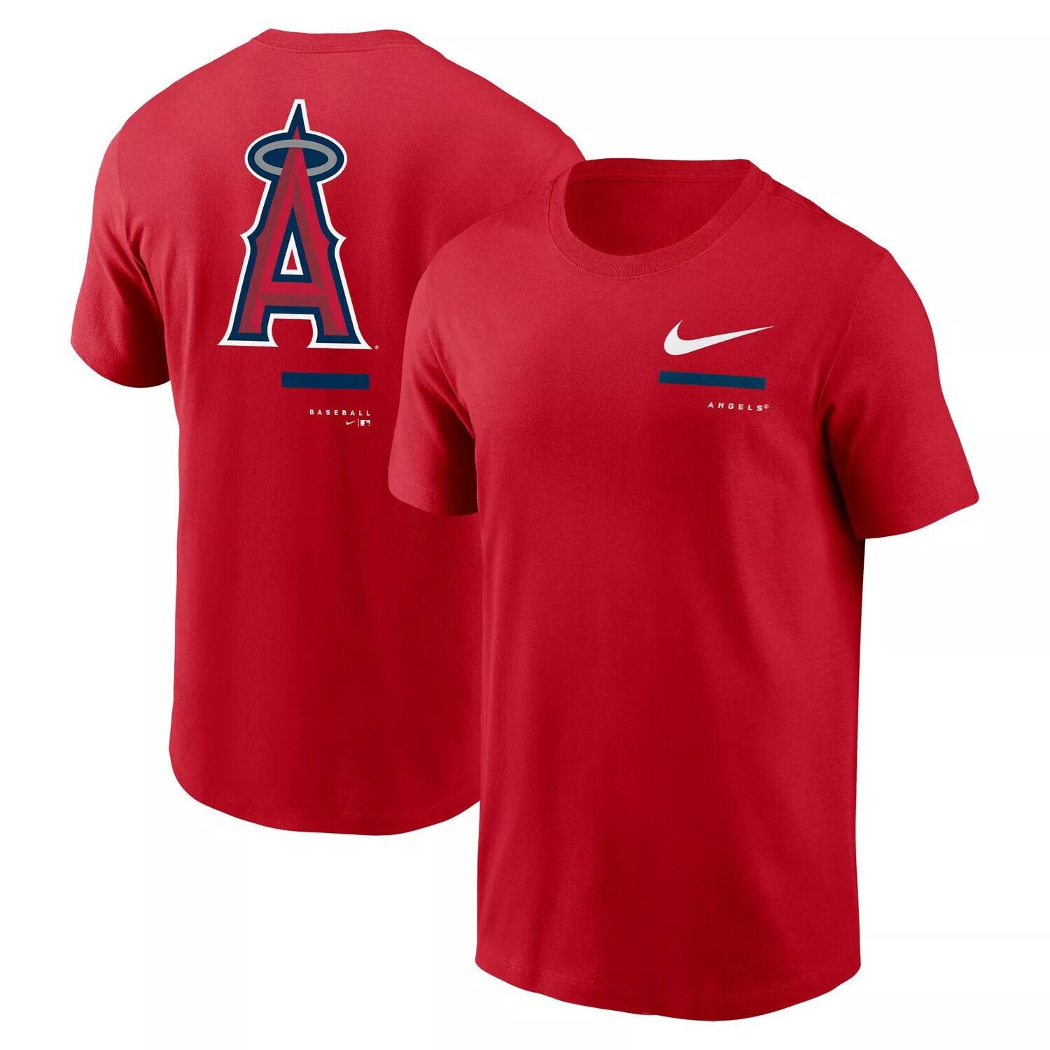 

Мужская красная футболка через плечо Los Angeles Angels Nike, Красный, Мужская красная футболка через плечо Los Angeles Angels Nike