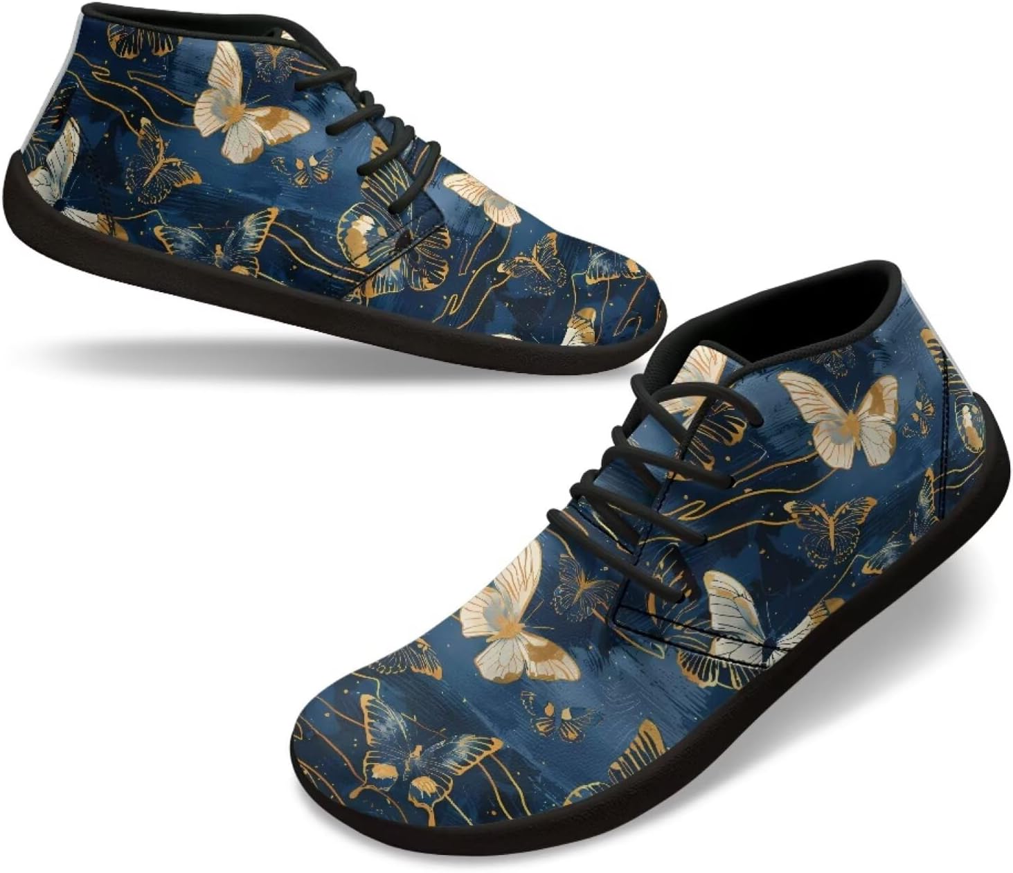 

Мужские кроссовки с широкой носочной частью, дышащие, в стиле босоножек, с подошвой нулевого подъема, удобные, противоскользящие, быстро сохнущие, для тренировок и прогулок Xixirimido, Galaxy Butterfly Print