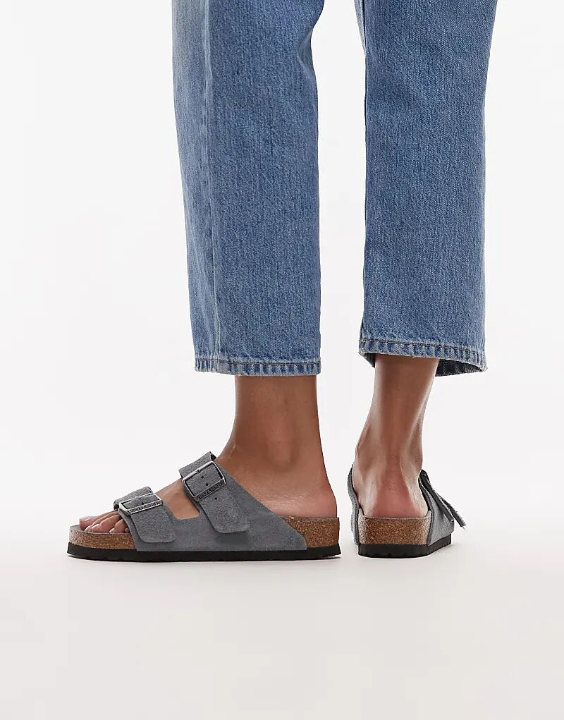 Сандалии Birkenstocks Arizona из серой замши — фото 4