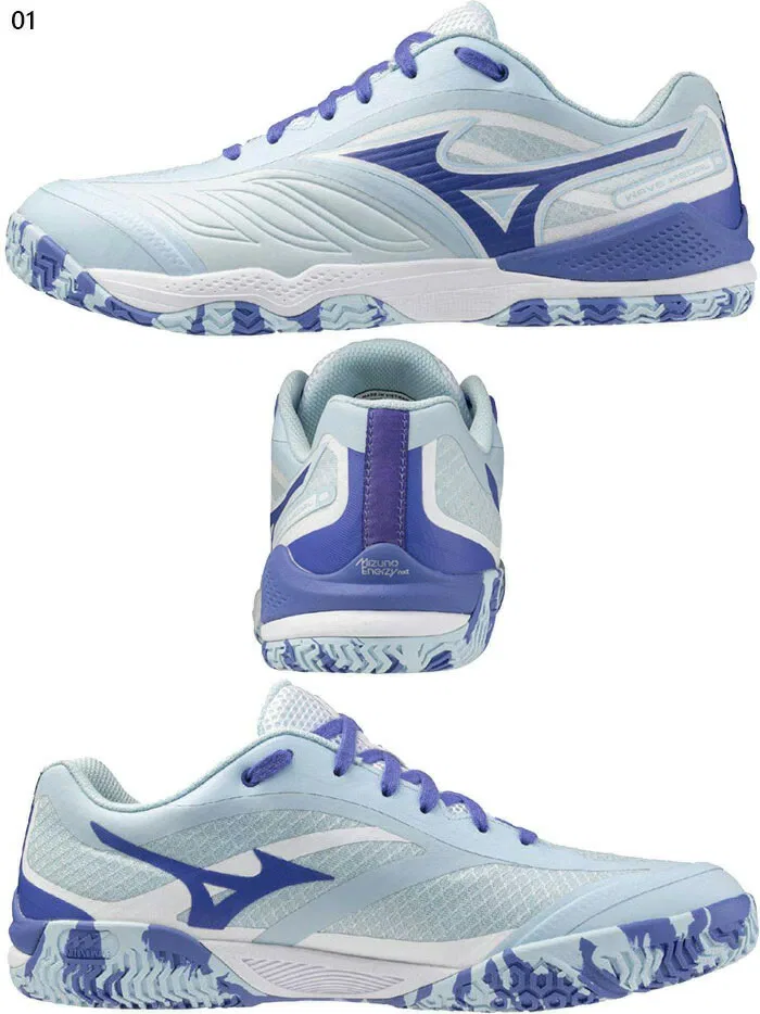 Кроссовки для настольного тенниса «Wave Medal 8» от Mizuno, 01 (Light Blue X Navy) — фото 2