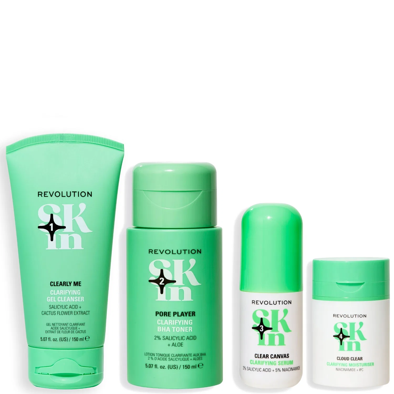 Четко уточните 4-шаговый комплект Revolution Skincare