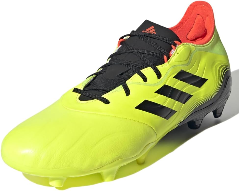 Футбольные бутсы Adidas Mens Copa Sense 2 для твердого грунта, шипованные, желтые, желтый/черный/красный — фото 3