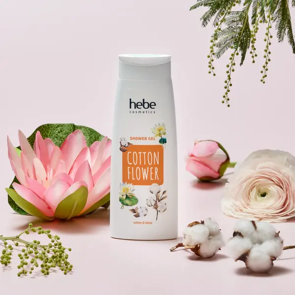 Гель для душа, 250 мл Hebe Cosmetics Cotton flower cotton&lotus — фото 2