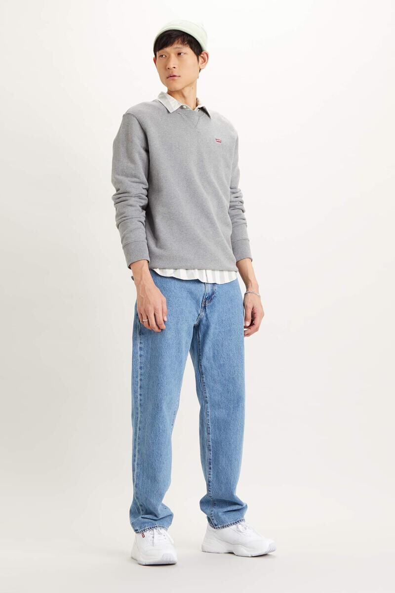 Флисовая толстовка Levi's с круглым вырезом Levi's, серый
