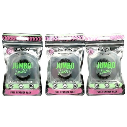 

Накладные ресницы Nyx Jumbo Lash Full Feather Flex, срок носки до 12 часов
