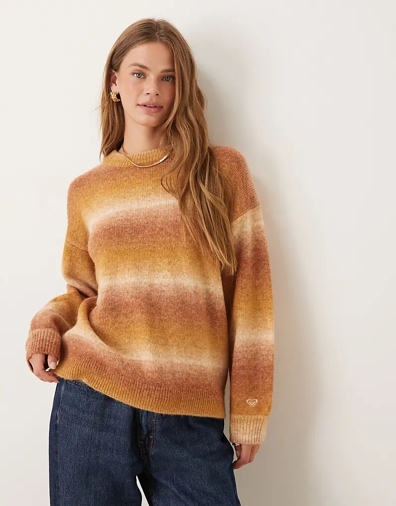 

Джемпер Roxy Love again цвета охры с круглым вырезом