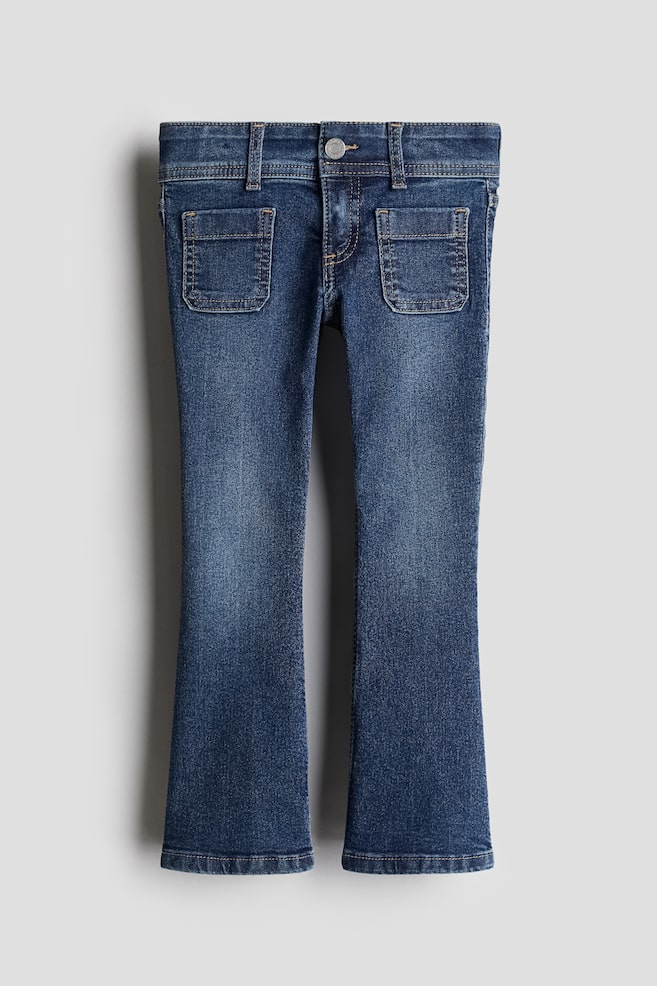 

Джинсы клеш из суперэластичного материала H&M, синий