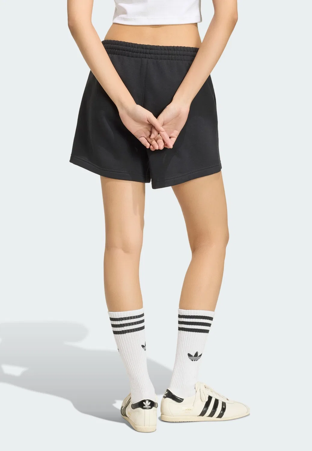 Шорты Adidas Originals свободного кроя Essentials черного цвета — фото 4