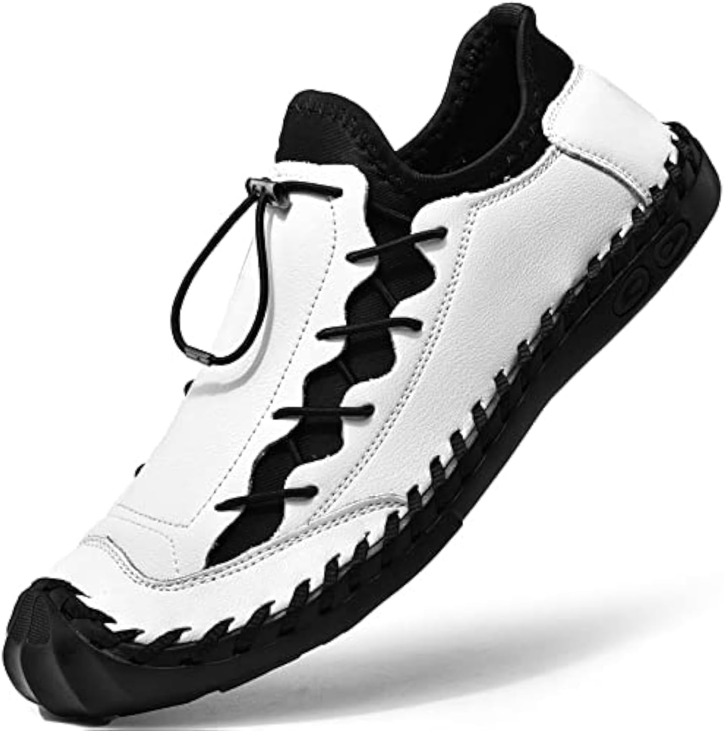 

Мужские повседневные туфли LZDZN, кожаные лоферы для мужчин, лодочные, классические, черные, коричневые, желтые, белые, большого размера, широкие, летние, дышащие, модные, для прогулок, работы, офиса, бизнеса, ручная работа