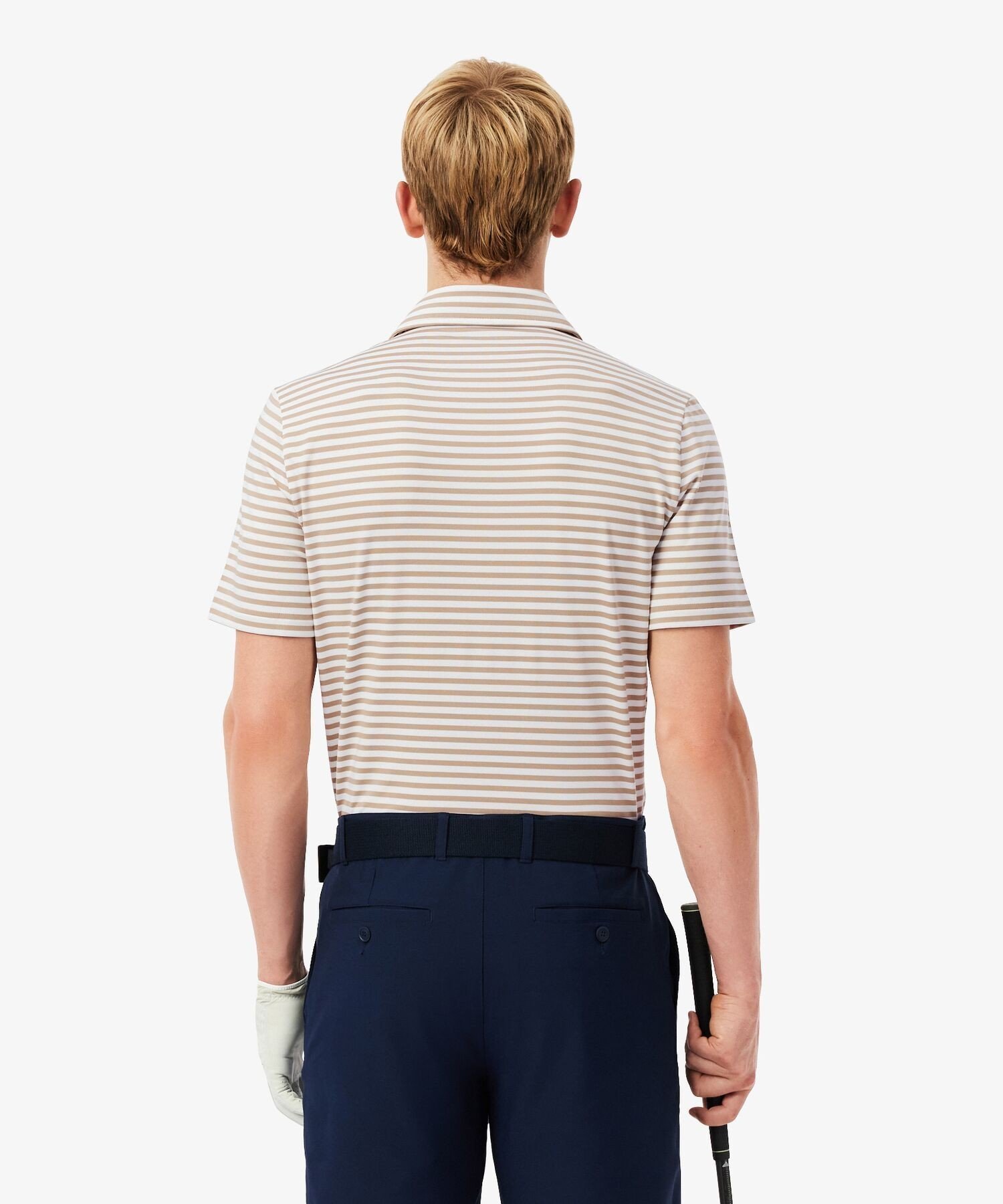 Футболка-поло LACOSTE Ultra Dry, защита UPF50+, бежевый — фото 2