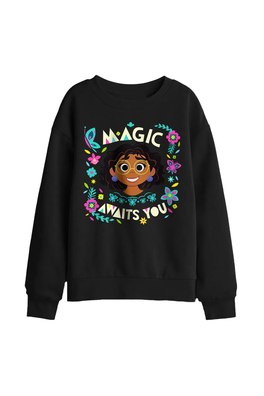 Детский свитшот с Мирабель Encanto Disney, черный