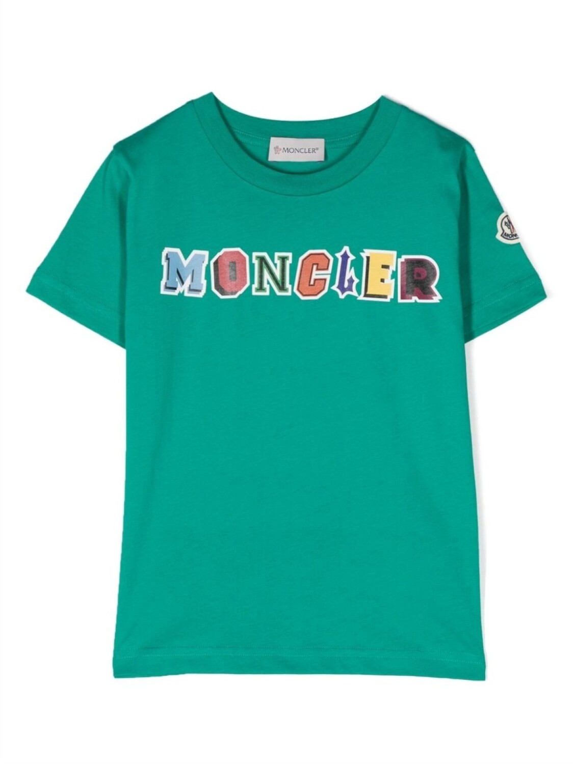 

Moncler Enfant футболка с логотипом, зеленый