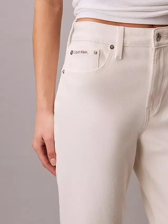 Прямые джинсы, мелово-белый цвет Calvin Klein — фото 4