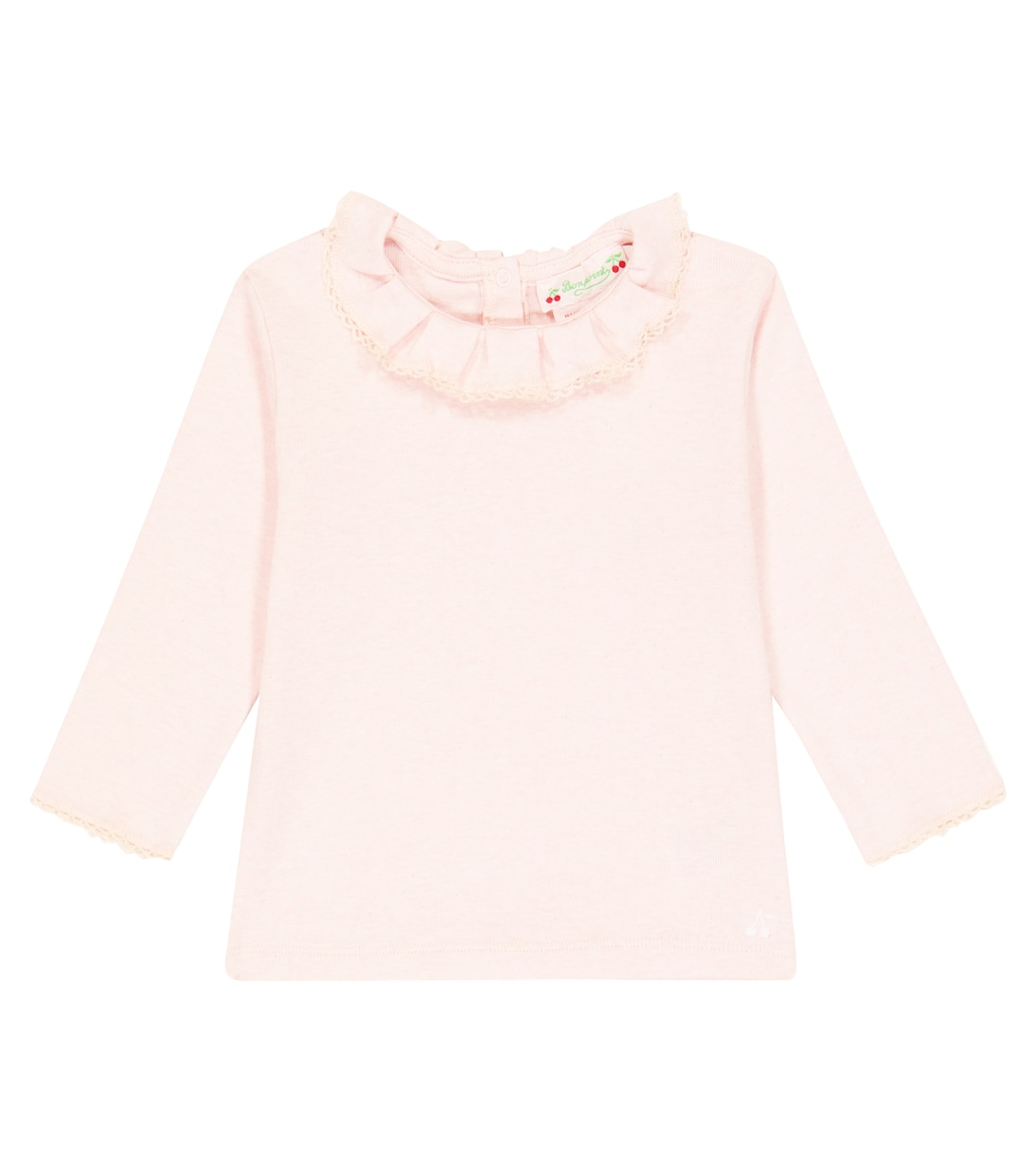 

Топ из хлопкового джерси с оборками Baby Bella Bonpoint, Rose