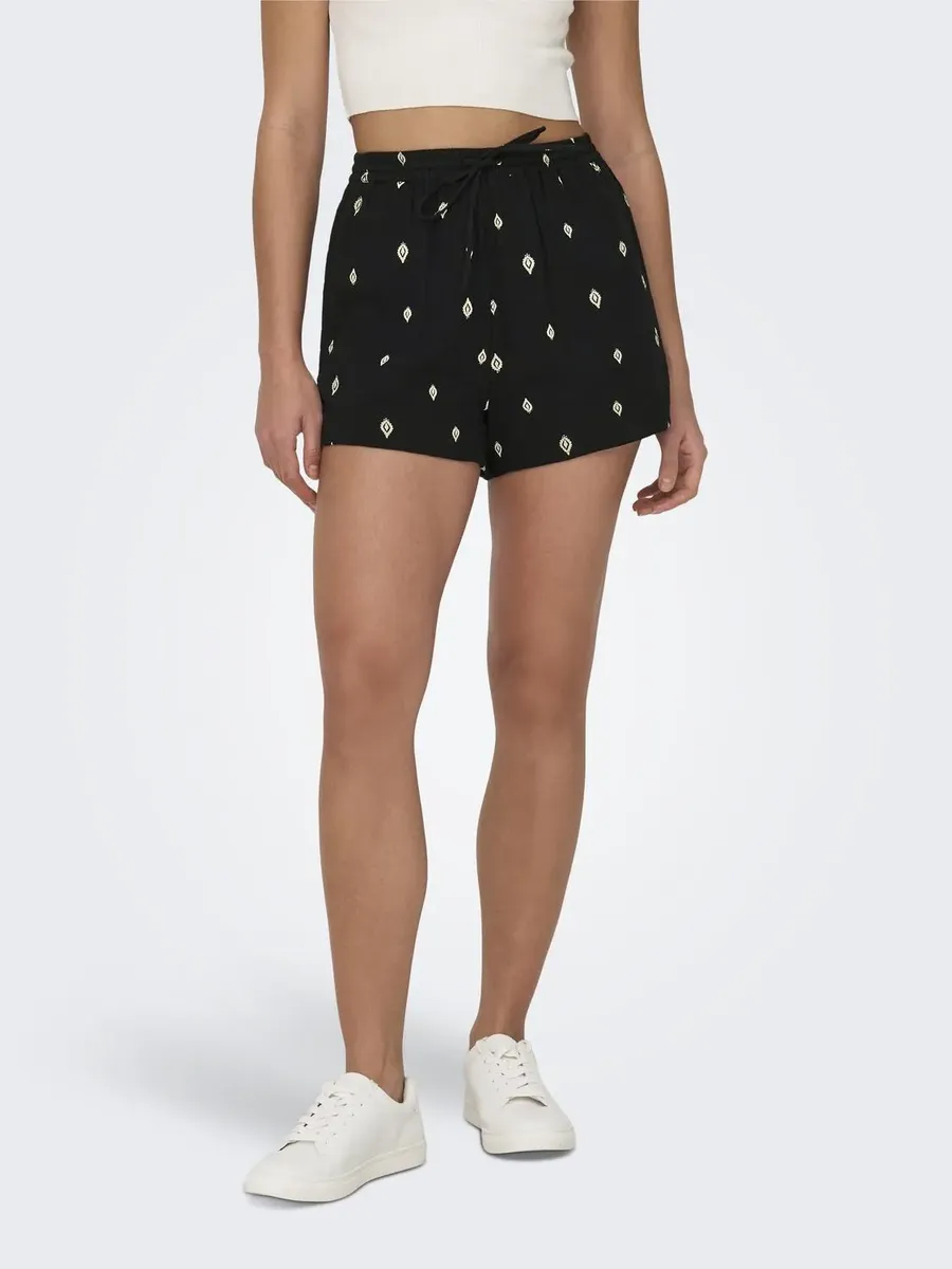 

ONLY Шорты "ONLNORA LIFE LOOSE BELT SHORTS PTM", черный