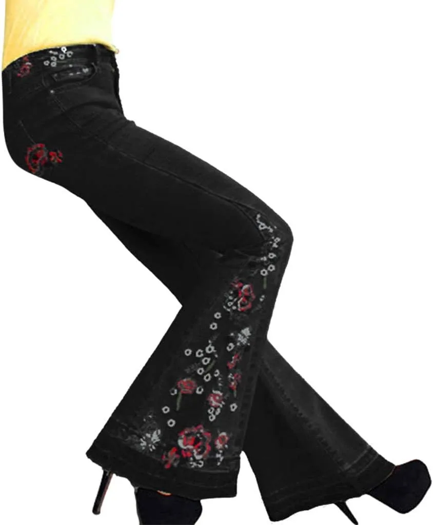 

Брюки Bell Bottom для женщин с высокой талией, эластичные, от Petite до Plus Size WABEOR