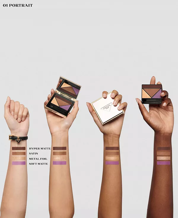 Многоразовые голографические тени для век Dimensions Prada Beauty, 01 portrait — фото 2