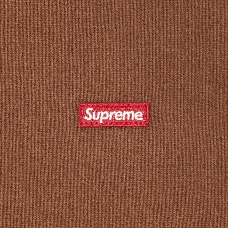 Толстовка Supreme Small Box Drawcord Zip Up Hooded Sweatshirt 'Brown', коричневый — фото 4