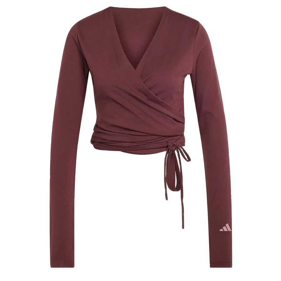 Футболка ADIDAS PERFORMANCE Performance Shirt 'Studio' темно-красного цвета