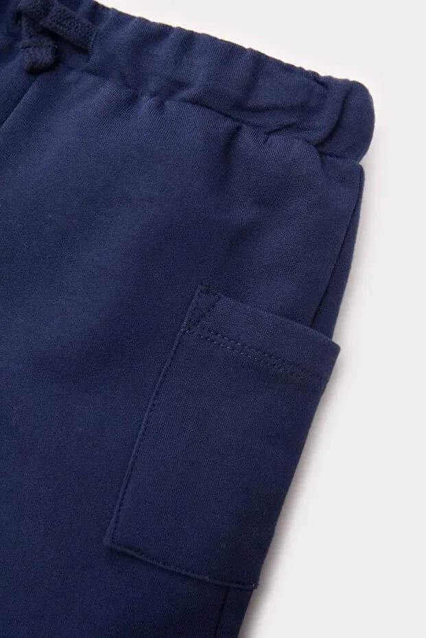 Детские шорты для мальчиков хлопковые Basics Defacto, Navy Blue — фото 2