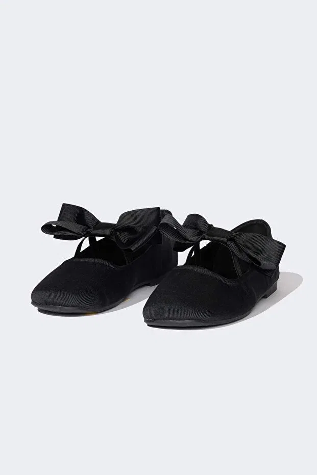 Детские балетки для девочек без каблука Defacto, Black-Bk23