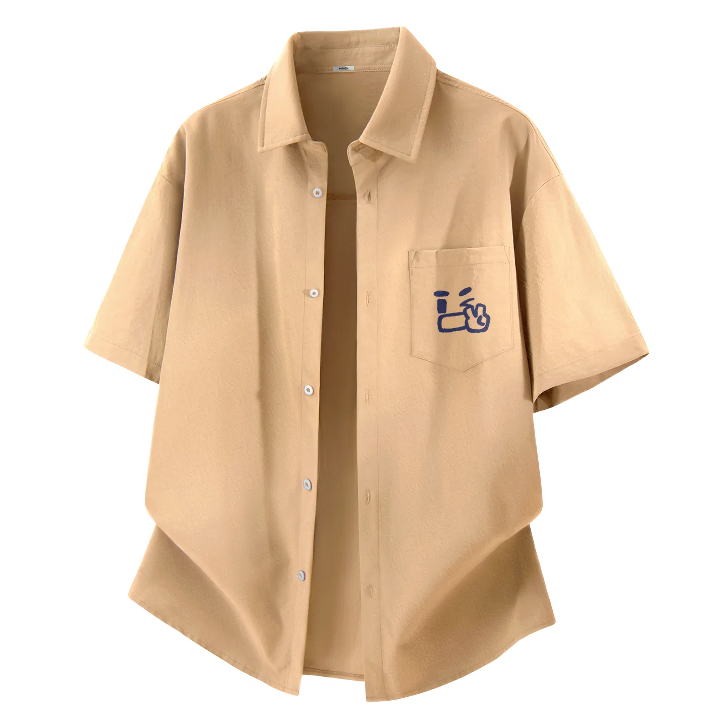 Детская рубашка с отложным воротником Ice Silk Quick Dry MINISO, Khaki