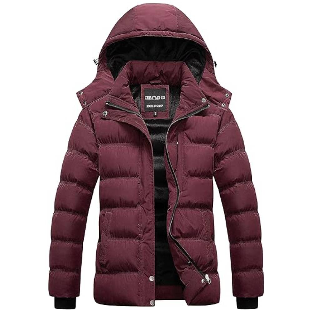 

Водонепроницаемая лыжная куртка Creatmo Us Padded Puffy, бордовый