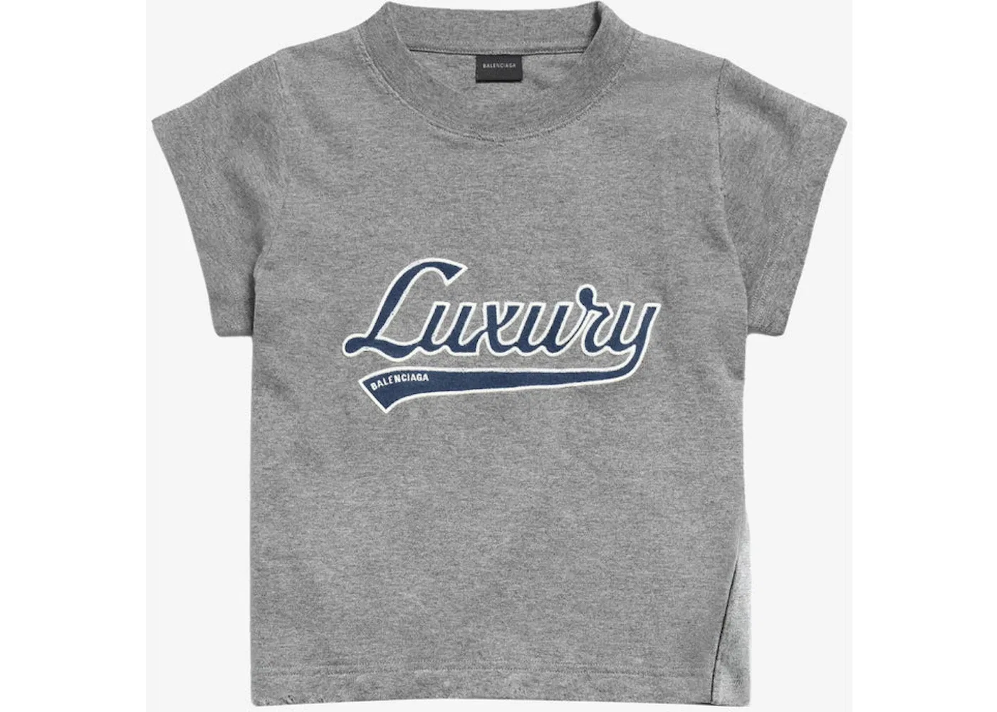 Женская футболка с принтом T-shirt Balenciaga, Dark Heather Grey Blue