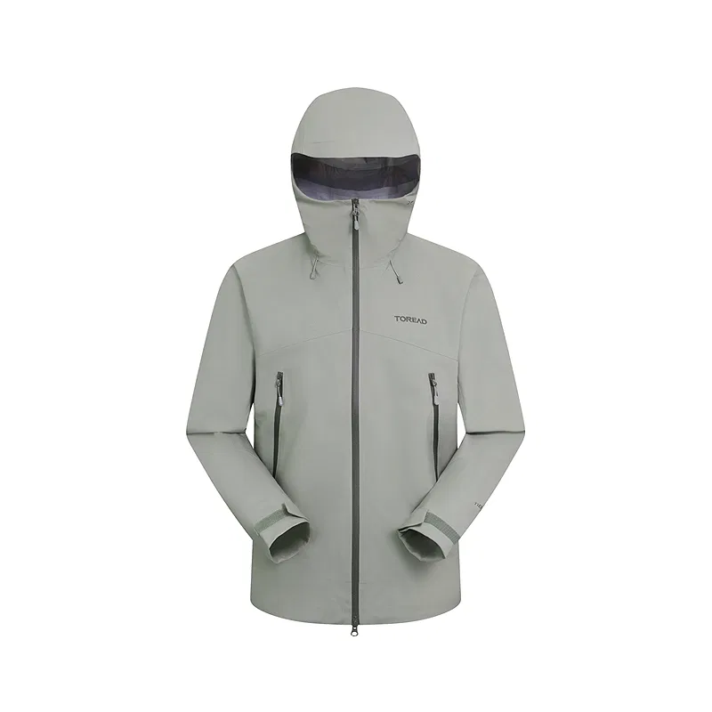 Детская ветровка с принтом модель Breathable, Abrasion Resistant, Waterproof, And Windproof Windbreaker Jacket Unisex TOREAD, Light Gray Green