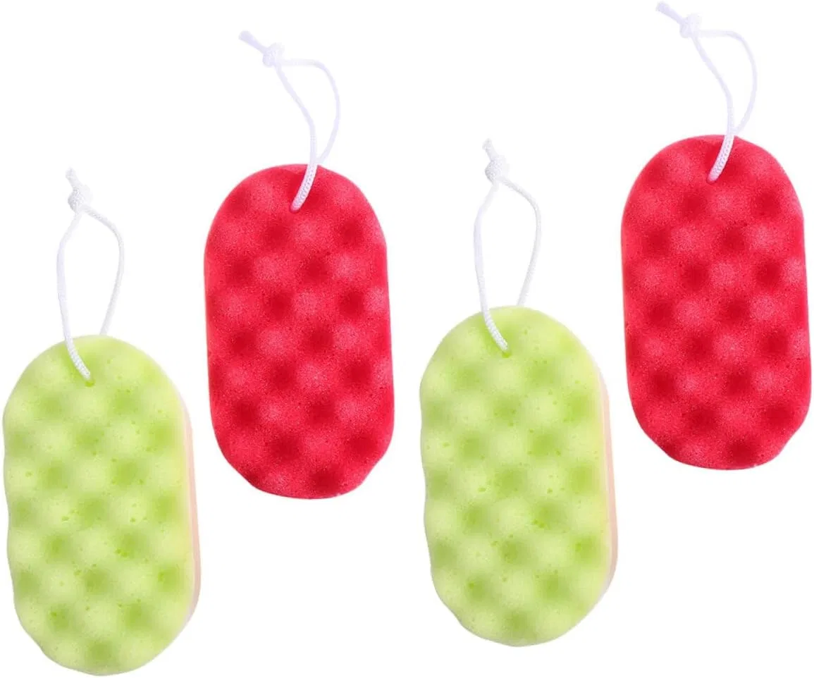 Губка для душа 4шт Gatuida, 16.5x9x4.5 см