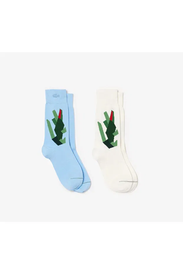 Носки женские Lacoste 62E, хлопковые, белые