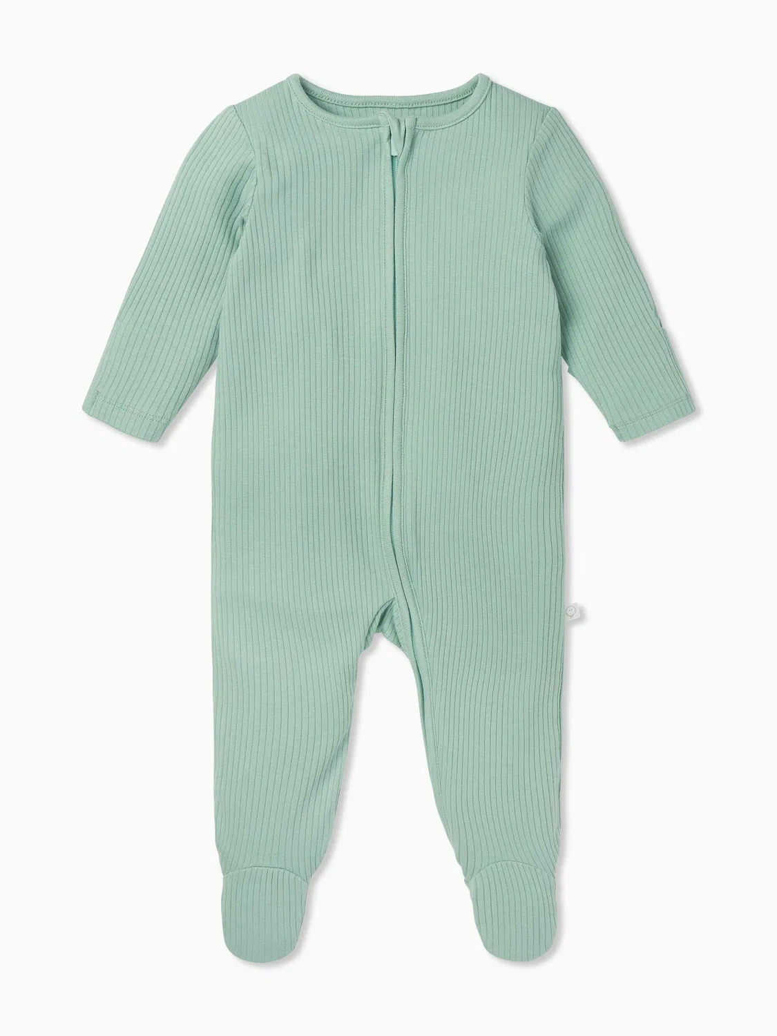 Комбинезон для сна Ribbed Clever Zip Mori, мята — фото 2