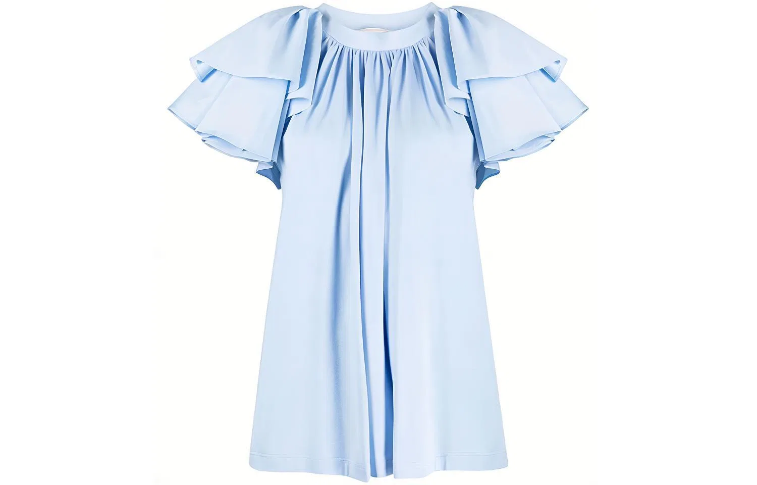 Рубашка женская с круглым вырезом Blue Alexander McQueen, Blue