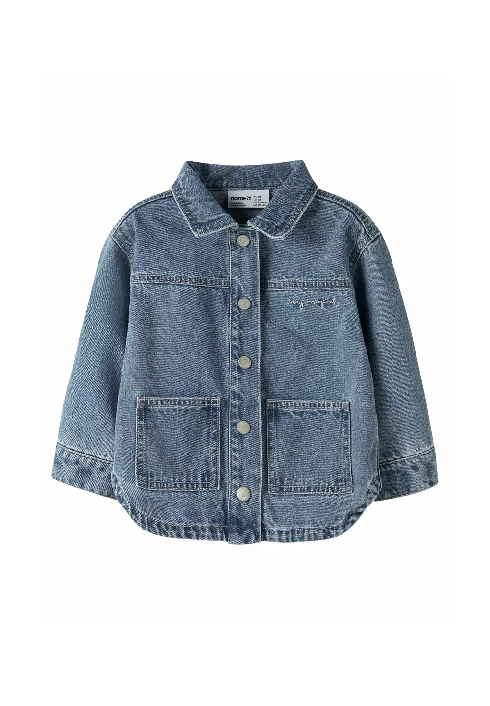 Джинсовая куртка с блестками - джинсовая куртка Name It, Medium Blue Denim — фото 3