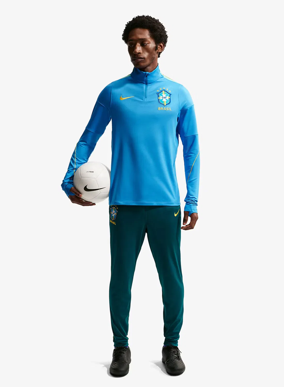 Штаны спортивные с логотипом Brazil Academy Nike, бирюзовый