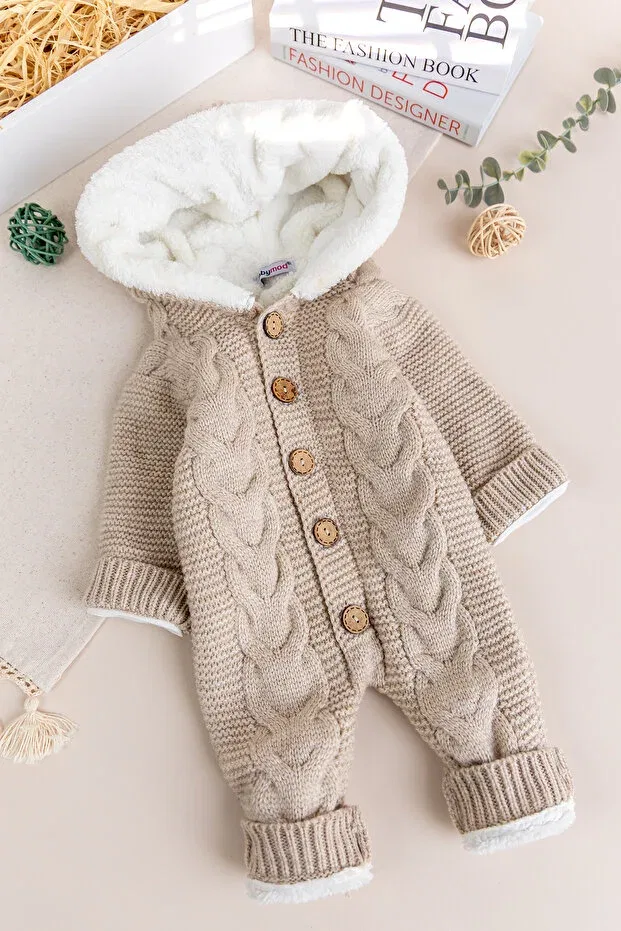 Детский комбинезон с капюшоном Babymod, Beige