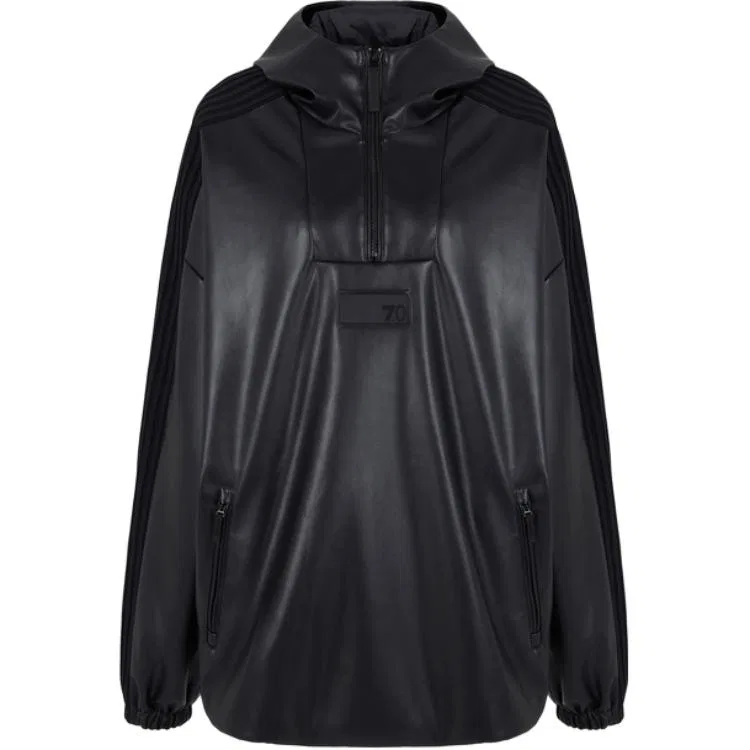 Куртка из искусственной кожи с капюшоном, Emporio Armani, Black