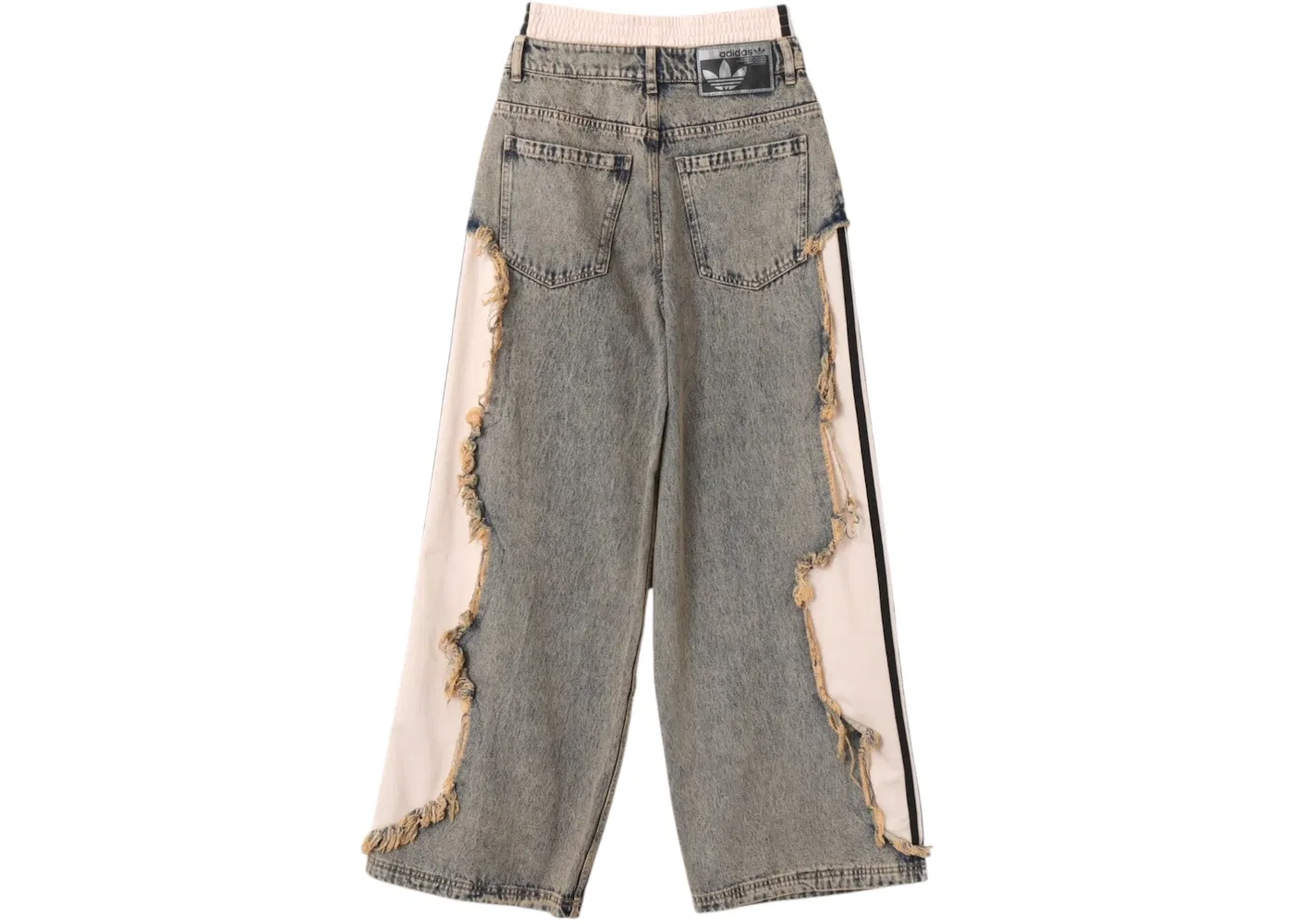 Женские джинсовые брюки Adilenium 5.0 Deconstructed Denim Pants от Adidas, Chalky Brown — фото 2