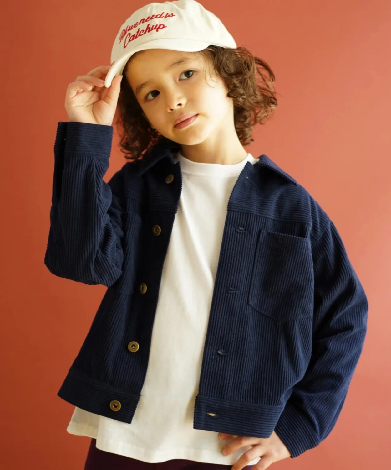 Детская куртка из вельвета Catchup, Navy
