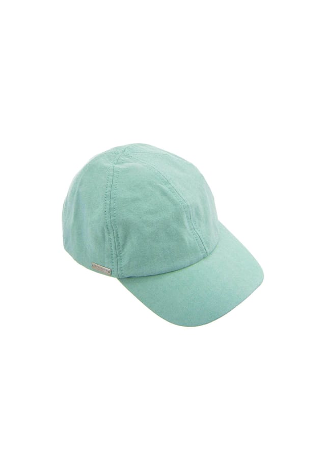 

Бейсболка из шамбре 55337-0 Seeberger, цвет gras