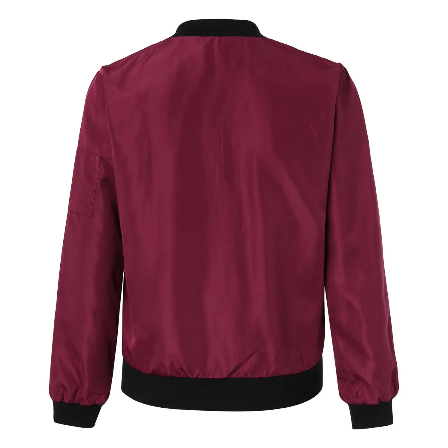 Женская куртка с молнией и карманами, стеганая, 100г, Red — фото 4