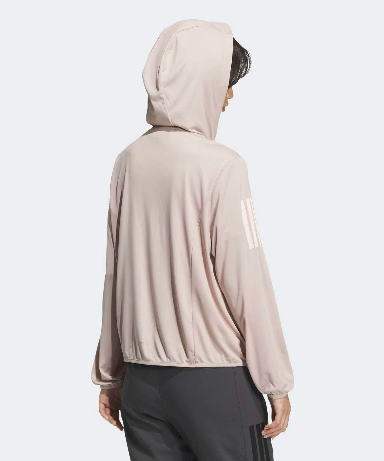 Женский худи с принтом Must-Have UV Knit Full Zip Adidas, Beige — фото 2