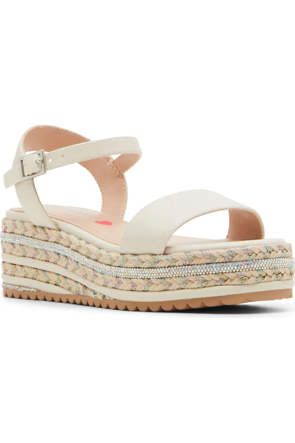 Детские сандалии на платформе с блестками JShayla Steve Madden, Bone
