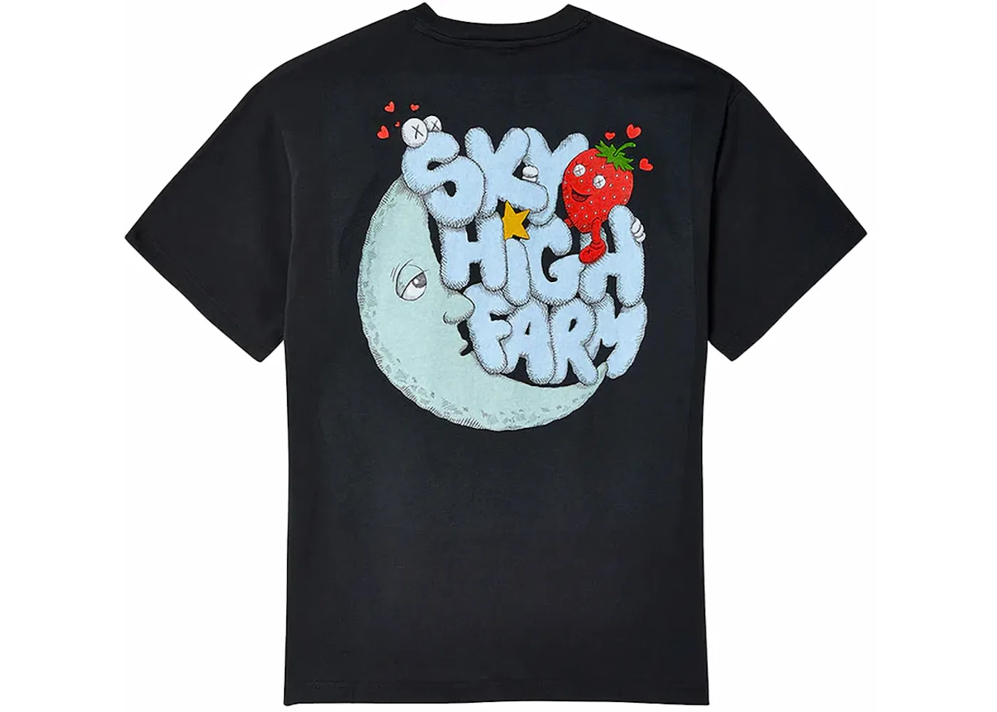 Мужская футболка с принтом Nike x KAWS Sky High Farm Workwear Perennial Graphic T-shirt, Black