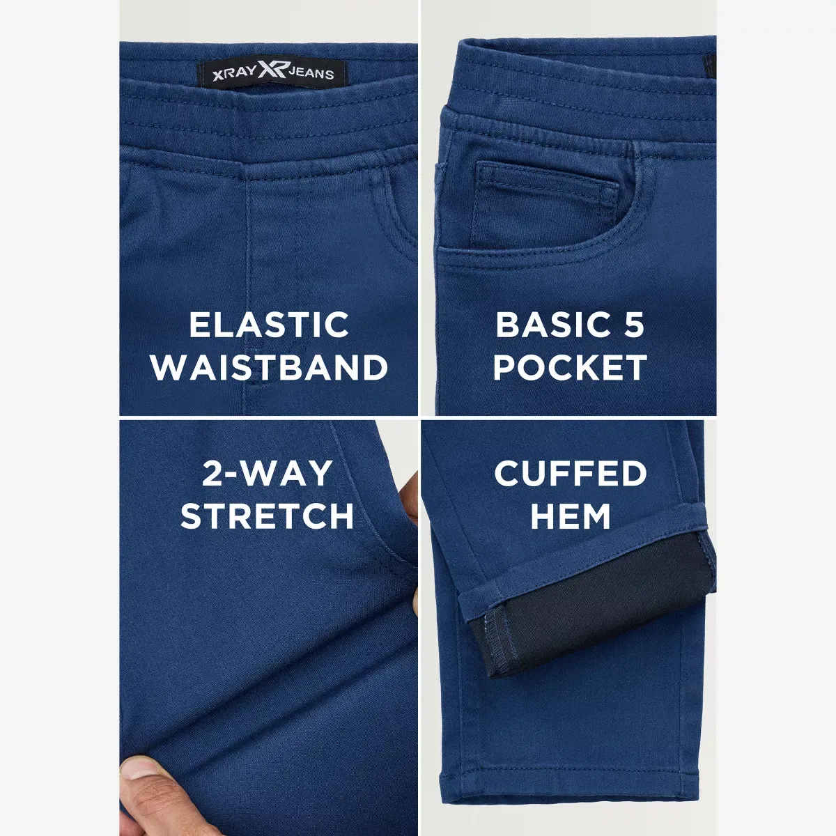 Детские брюки для мальчиков с пятью карманами Commuter Pants X RAY, Midnight Blue — фото 4
