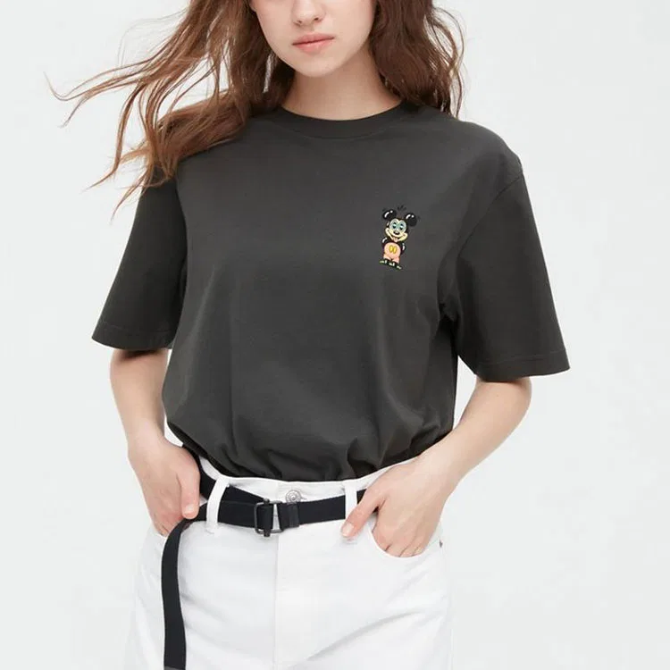 Футболка с принтом Dark Gray UNIQLO — фото 4